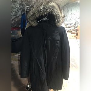 North face size S black long coat